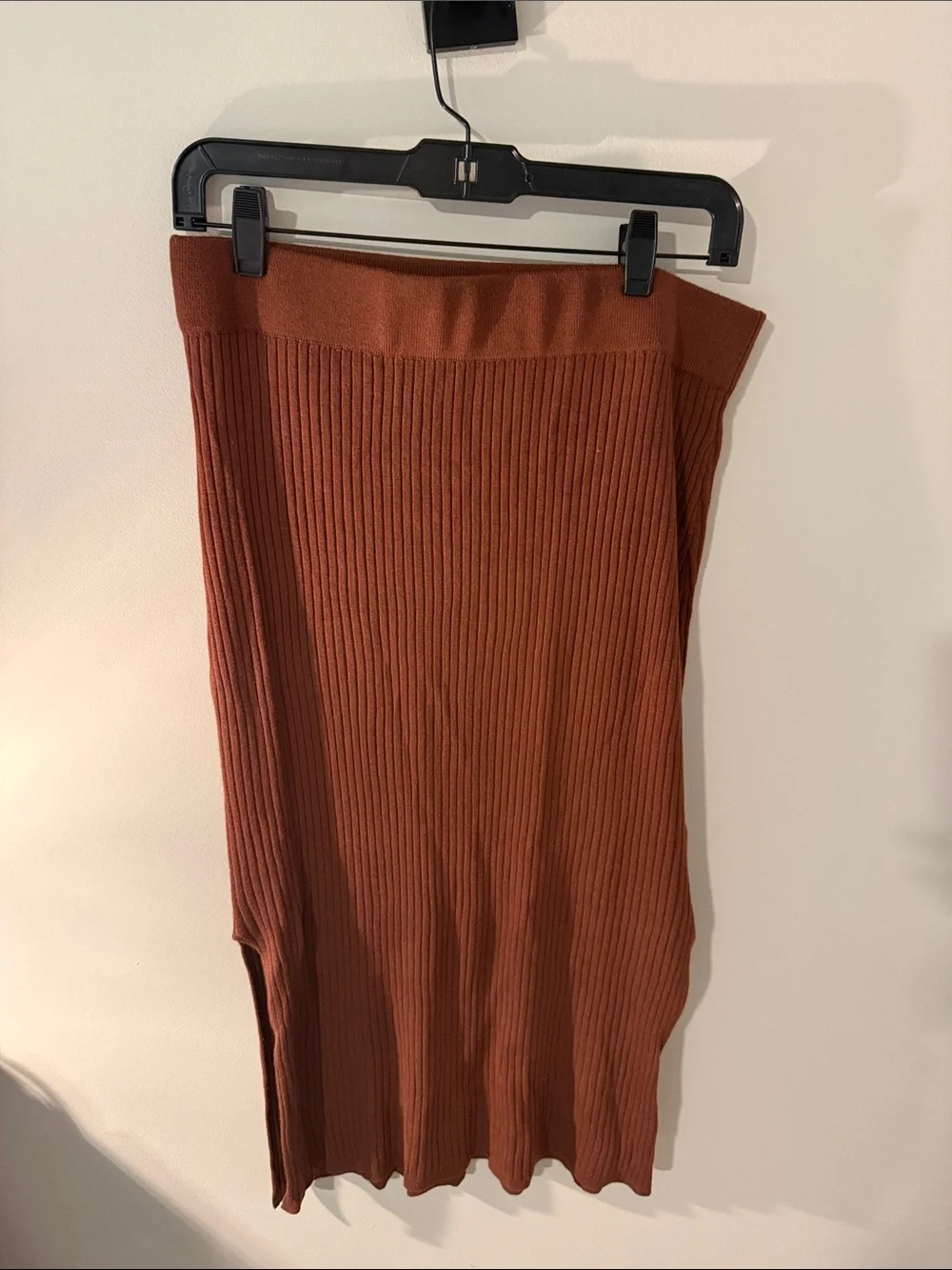 Abercrombie & Fitch Brown Ribbed Knit Skirt Set